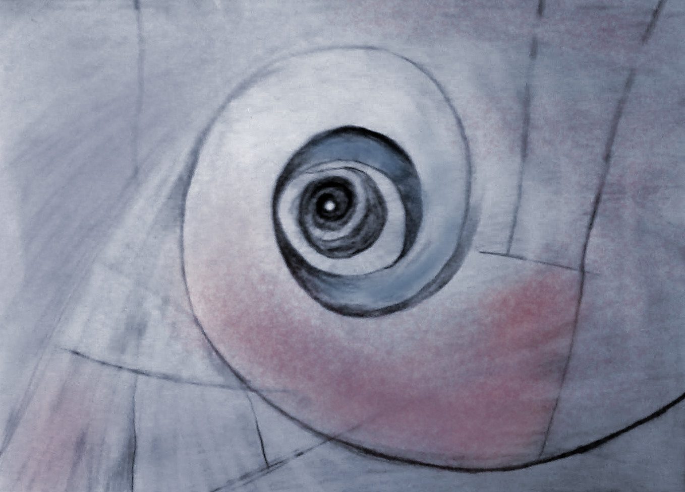 Pencil sketch of spiral shape